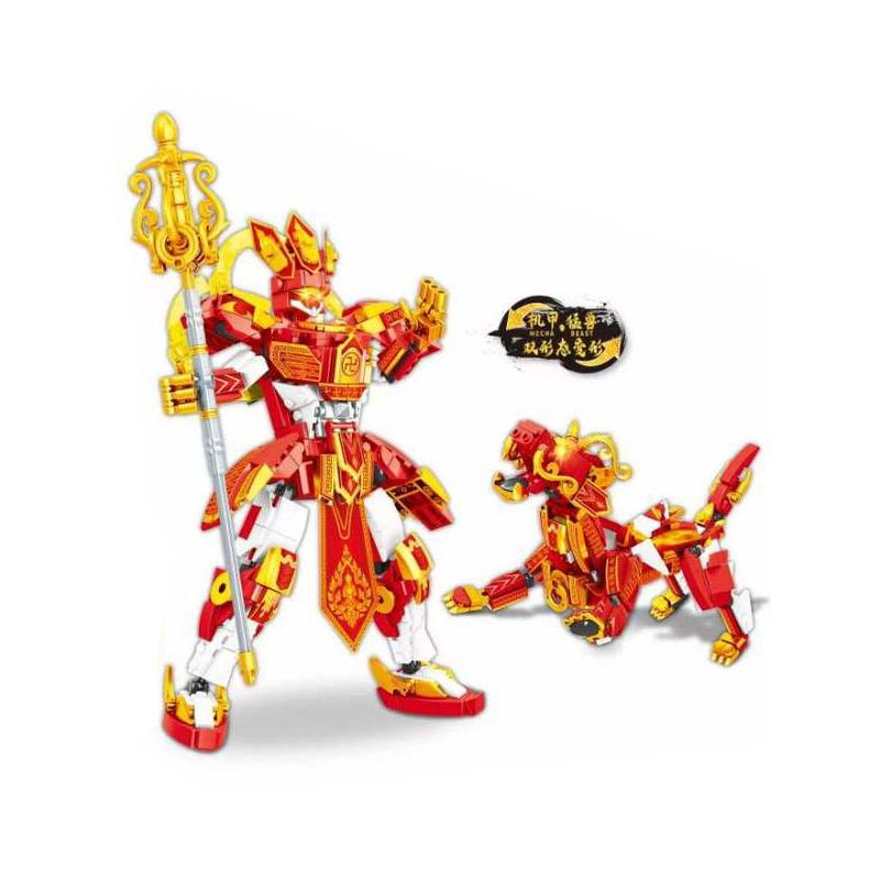 MINGDI LEIBAO K0991 0991 MECHA TRUNG QUỐC TANG MONK QILIN bộ đồ chơi xếp lắp ráp ghép mô hình 518 khối