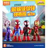 BLOKEES 74803 SPIDER-MAN SIDEKICK MAGIC PHIÊN BẢN 1 GHOST SPIDER-GWEN bộ đồ chơi xếp lắp ráp ghép mô hình Super Heroes Siêu Nhân Anh Hùng
