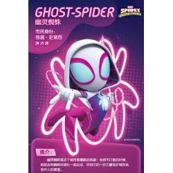 BLOKEES 74803 SPIDER-MAN SIDEKICK MAGIC PHIÊN BẢN 1 GHOST SPIDER-GWEN bộ đồ chơi xếp lắp ráp ghép mô hình Super Heroes Siêu Nhân Anh Hùng