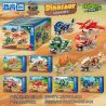 ZHEGAO 971022 XE KÉO KHỦNG LONG 6 LOẠI STEGOSAURUS ANKYLOSAURUS TARBOSAURUS TYRANNOSAURUS REX PTERANODON TRICERATOPS bộ đồ chơi xếp lắp ráp ghép mô hình 1191 khối
