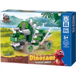 ZHEGAO 971022 XE KÉO KHỦNG LONG 6 LOẠI STEGOSAURUS ANKYLOSAURUS TARBOSAURUS TYRANNOSAURUS REX PTERANODON TRICERATOPS bộ đồ chơi xếp lắp ráp ghép mô hình 1191 khối