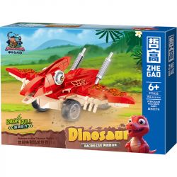 ZHEGAO 971022 XE KÉO KHỦNG LONG 6 LOẠI STEGOSAURUS ANKYLOSAURUS TARBOSAURUS TYRANNOSAURUS REX PTERANODON TRICERATOPS bộ đồ chơi xếp lắp ráp ghép mô hình 1191 khối