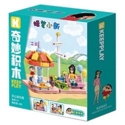 KEEPPLEY K20622 20622 CRAYON SHIN-CHAN CÔNG VIÊN GIẢI TRÍ VUI VẺ bộ đồ chơi xếp lắp ráp ghép mô hình Movie & Game Phim Và Trò Chơi 308 khối