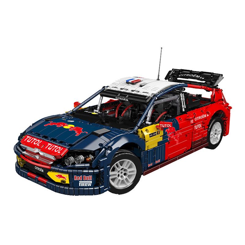 MouldKing 13187 Mould King 13187 XE ĐUA CITROËN C4 tỷ lệ 1:8 bộ đồ chơi xếp lắp ráp ghép mô hình Technic 2008 CITROEN C4 WRC Kỹ Thuật Công Nghệ Cao Mô Hình Phương Tiện 4606 khối