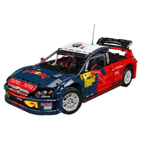 MouldKing 13187 Mould King 13187 XE ĐUA CITROËN C4 tỷ lệ 1:8 bộ đồ chơi xếp lắp ráp ghép mô hình Technic 2008 CITROEN C4 WRC Kỹ Thuật Công Nghệ Cao Mô Hình Phương Tiện 4606 khối