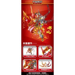 MINGDI LEIBAO K0999 0999 NGƯỜI MÁY NEZHA bộ đồ chơi xếp lắp ráp ghép mô hình 1309 khối