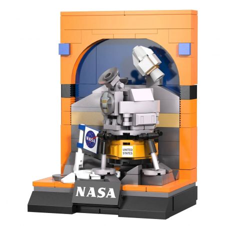 CADA DOUBLEE C56043 56043 MÔ-ĐUN MẶT TRĂNG APOLLO 11 CỦA NASA bộ đồ chơi xếp lắp ráp ghép mô hình NASA APOLLO 11 LUNAR MODULE 206 khối