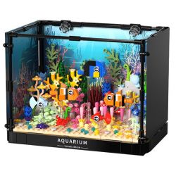 TAKUGI T4001 4001 BỂ CÁ SAN HÔ HỀ bộ đồ chơi xếp lắp ráp ghép mô hình AQUARIUM 568 khối