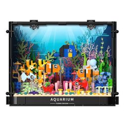 TAKUGI T4001 4001 BỂ CÁ SAN HÔ HỀ bộ đồ chơi xếp lắp ráp ghép mô hình AQUARIUM 568 khối