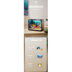 TAKUGI T4001 4001 BỂ CÁ SAN HÔ HỀ bộ đồ chơi xếp lắp ráp ghép mô hình AQUARIUM 568 khối