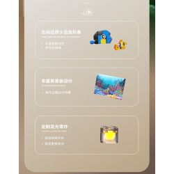 TAKUGI T4001 4001 BỂ CÁ SAN HÔ HỀ bộ đồ chơi xếp lắp ráp ghép mô hình AQUARIUM 568 khối