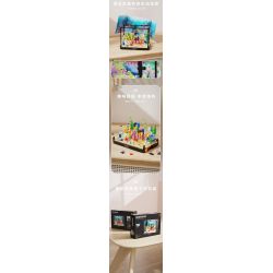 TAKUGI T4001 4001 BỂ CÁ SAN HÔ HỀ bộ đồ chơi xếp lắp ráp ghép mô hình AQUARIUM 568 khối