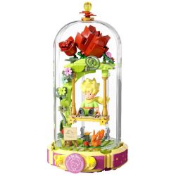 PANTASY 86322 HOÀNG TỬ BÉ ĐU QUAY HOA HỒNG bộ đồ chơi xếp lắp ráp ghép mô hình ROSE SWING 234 khối