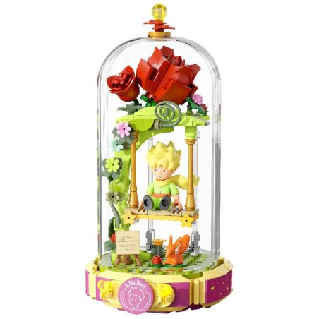 PANTASY 86322 HOÀNG TỬ BÉ ĐU QUAY HOA HỒNG bộ đồ chơi xếp lắp ráp ghép mô hình ROSE SWING 234 khối