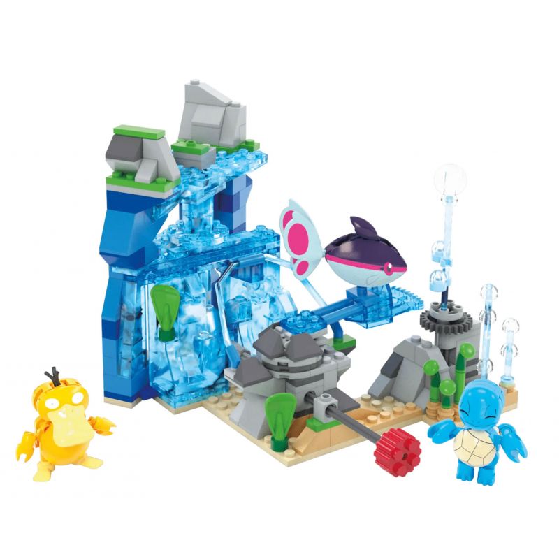 MEGA BLOKS HXF79 POKÉMON CUỘC PHIÊU LƯU DƯỚI NƯỚC bộ đồ chơi xếp lắp ráp ghép mô hình Movie & Game POKÉMON AQUATIC ADVENTURE Phim Và Trò Chơi 319 khối