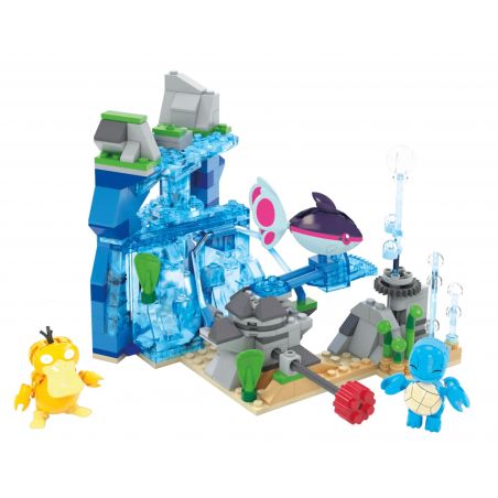 MEGA BLOKS HXF79 POKÉMON CUỘC PHIÊU LƯU DƯỚI NƯỚC bộ đồ chơi xếp lắp ráp ghép mô hình Movie & Game POKÉMON AQUATIC ADVENTURE Phim Và Trò Chơi 319 khối