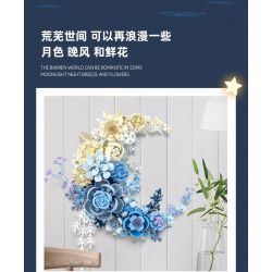 JIESTAR JJ9094 9094 HOA TRĂNG bộ đồ chơi xếp lắp ráp ghép mô hình Arts & Crafts MOON FLOWER 934 khối