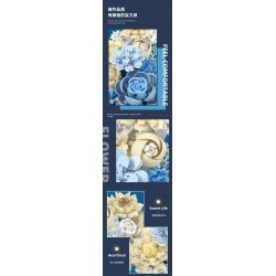 JIESTAR JJ9094 9094 HOA TRĂNG bộ đồ chơi xếp lắp ráp ghép mô hình Arts & Crafts MOON FLOWER 934 khối