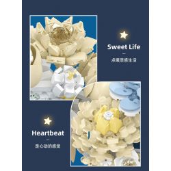 JIESTAR JJ9094 9094 HOA TRĂNG bộ đồ chơi xếp lắp ráp ghép mô hình Arts & Crafts MOON FLOWER 934 khối