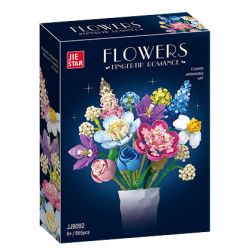 JIESTAR JJ9092 9092 NHỮNG NGƯỜI YÊU THÍCH TRONG TWIST bộ đồ chơi xếp lắp ráp ghép mô hình Creator FLOWERS FINGERTIP ROMANCE Sáng Tạo 865 khối
