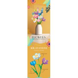 JIESTAR JJ9092 9092 NHỮNG NGƯỜI YÊU THÍCH TRONG TWIST bộ đồ chơi xếp lắp ráp ghép mô hình Creator FLOWERS FINGERTIP ROMANCE Sáng Tạo 865 khối