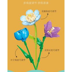 JIESTAR JJ9092 9092 NHỮNG NGƯỜI YÊU THÍCH TRONG TWIST bộ đồ chơi xếp lắp ráp ghép mô hình Creator FLOWERS FINGERTIP ROMANCE Sáng Tạo 865 khối
