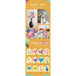 JIESTAR JJ9092 9092 NHỮNG NGƯỜI YÊU THÍCH TRONG TWIST bộ đồ chơi xếp lắp ráp ghép mô hình Creator FLOWERS FINGERTIP ROMANCE Sáng Tạo 865 khối