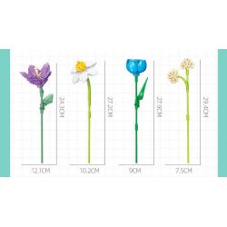 JIESTAR JJ9092 9092 NHỮNG NGƯỜI YÊU THÍCH TRONG TWIST bộ đồ chơi xếp lắp ráp ghép mô hình Creator FLOWERS FINGERTIP ROMANCE Sáng Tạo 865 khối