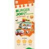 JIESTAR JJ9041 9041 XE BURGER CỔ ĐIỂN bộ đồ chơi xếp lắp ráp ghép mô hình City BURGER JOINT Thành Phố 883 khối