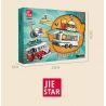 JIESTAR JJ9041 9041 XE BURGER CỔ ĐIỂN bộ đồ chơi xếp lắp ráp ghép mô hình City BURGER JOINT Thành Phố 883 khối