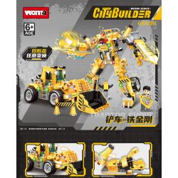 WOMA C3010 3010 XE NÂNG IRON KING KONG bộ đồ chơi xếp lắp ráp ghép mô hình City Thành Phố 323 khối