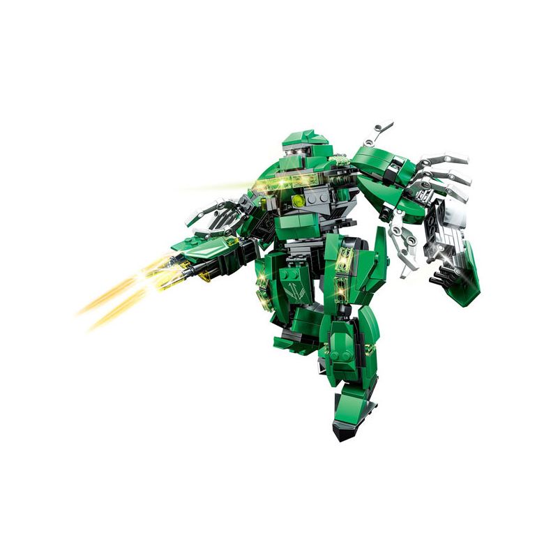 WOMA C0412 0412 MECHA LEAGUE NGƯỜI BẢO VỆ RỪNG XANH bộ đồ chơi xếp lắp ráp ghép mô hình 460 khối