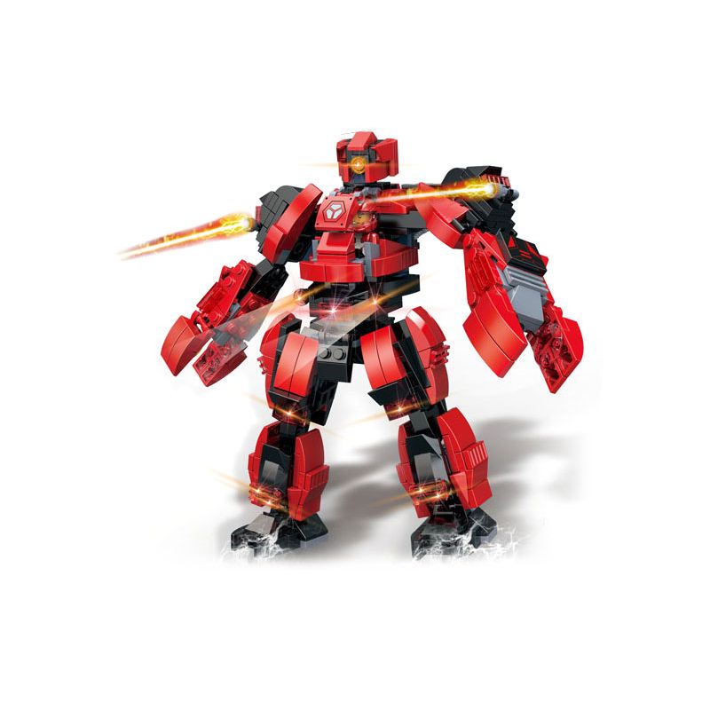 WOMA C0413 0413 LIÊN MINH MECHA BỌ CẠP BỌC THÉP ĐỎ bộ đồ chơi xếp lắp ráp ghép mô hình 361 khối