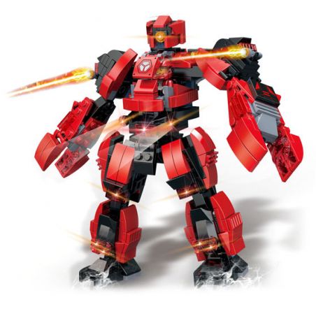 WOMA C0413 0413 LIÊN MINH MECHA BỌ CẠP BỌC THÉP ĐỎ bộ đồ chơi xếp lắp ráp ghép mô hình 361 khối