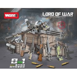 WOMA C0618 0618 SÚNG 8 LOẠI bộ đồ chơi xếp lắp ráp ghép mô hình Military Army LORD OF WAR Quân Sự Bộ Đội 462 khối