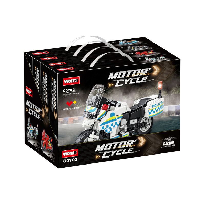 WOMA C0702 0702 XE MÁY 4 MẪU bộ đồ chơi xếp lắp ráp ghép mô hình Technic Kỹ Thuật Công Nghệ Cao Mô Hình Phương Tiện 885 khối