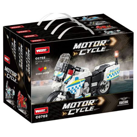 WOMA C0702 0702 XE MÁY 4 MẪU bộ đồ chơi xếp lắp ráp ghép mô hình Technic Kỹ Thuật Công Nghệ Cao Mô Hình Phương Tiện 885 khối