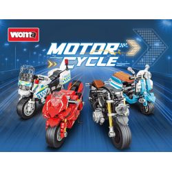 WOMA C0702 0702 XE MÁY 4 MẪU bộ đồ chơi xếp lắp ráp ghép mô hình Technic Kỹ Thuật Công Nghệ Cao Mô Hình Phương Tiện 885 khối