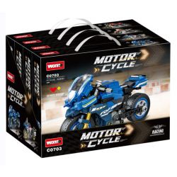 WOMA C0703 0703 XE MÁY 4 MẪU bộ đồ chơi xếp lắp ráp ghép mô hình Technic Kỹ Thuật Công Nghệ Cao Mô Hình Phương Tiện 867 khối