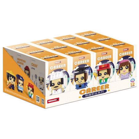 WOMA C0460 0460 12 NGHỀ DỄ THƯƠNG bộ đồ chơi xếp lắp ráp ghép mô hình 814 khối