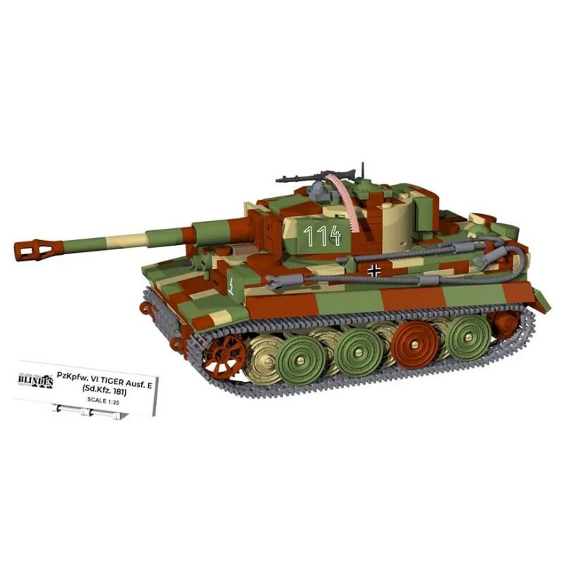 COBI 3124 XE TĂNG HỔ ĐỨC tỷ lệ 1:35 bộ đồ chơi xếp lắp ráp ghép mô hình Military Army PZKPFW VI TIGER AUSF SD KFZ 181 Quân Sự Bộ Đội