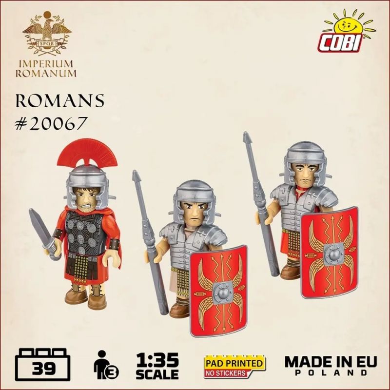 COBI 20067 LÍNH LA MÃ tỷ lệ 1:35 bộ đồ chơi xếp lắp ráp ghép mô hình Historical ROMAN SOLDIERS 39 khối