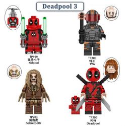 TP 199 200 203 206 DEADPOOL 3 4 NHÂN VẬT NHỎ bộ đồ chơi xếp lắp ráp ghép mô hình Super Heroes DEADPOOL3 Siêu Nhân Anh Hùng