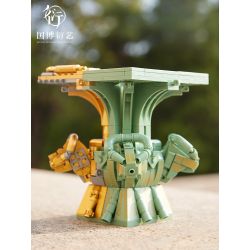 NATIONAL MUSEUM OF CHINA EK030 TRIỂN LÃM QUỐC GIA YANYI CƠ KHÍ ĐỒNG SIYANG FANGZUN bộ đồ chơi xếp lắp ráp ghép mô hình