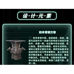 NATIONAL MUSEUM OF CHINA EK030 TRIỂN LÃM QUỐC GIA YANYI CƠ KHÍ ĐỒNG SIYANG FANGZUN bộ đồ chơi xếp lắp ráp ghép mô hình