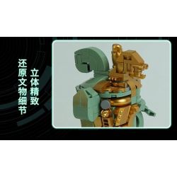 NATIONAL MUSEUM OF CHINA EK031 TRIỂN LÃM QUỐC GIA YANYI FUHAO OWL ZUN BRONZE MECHA bộ đồ chơi xếp lắp ráp ghép mô hình