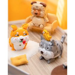 PLEYERID M38-P8058 P8058 8058 M38P8058 38-P8058 NHÀ THÚ CƯNG DỄ THƯƠNG Q HỘP ĐỰNG BÚT 3 LOẠI COURTING CHAI FUNNY BIRD ER HAN FA DOU bộ đồ chơi xếp lắp ráp ghép mô hình