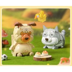 PLEYERID M38-P8058 P8058 8058 M38P8058 38-P8058 NHÀ THÚ CƯNG DỄ THƯƠNG Q HỘP ĐỰNG BÚT 3 LOẠI COURTING CHAI FUNNY BIRD ER HAN FA DOU bộ đồ chơi xếp lắp ráp ghép mô hình