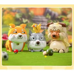 PLEYERID M38-P8058 P8058 8058 M38P8058 38-P8058 NHÀ THÚ CƯNG DỄ THƯƠNG Q HỘP ĐỰNG BÚT 3 LOẠI COURTING CHAI FUNNY BIRD ER HAN FA DOU bộ đồ chơi xếp lắp ráp ghép mô hình