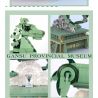 GANSU PROVINCIAL MUSEUM 06001 BỘ BA CHIỀU NGỰA PHI NƯỚC ĐẠI BẰNG ĐỒNG bộ đồ chơi xếp lắp ráp ghép mô hình Arts & Crafts 887 khối